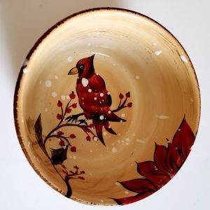 Holly Jolly Holiday Christmas Serving Dish